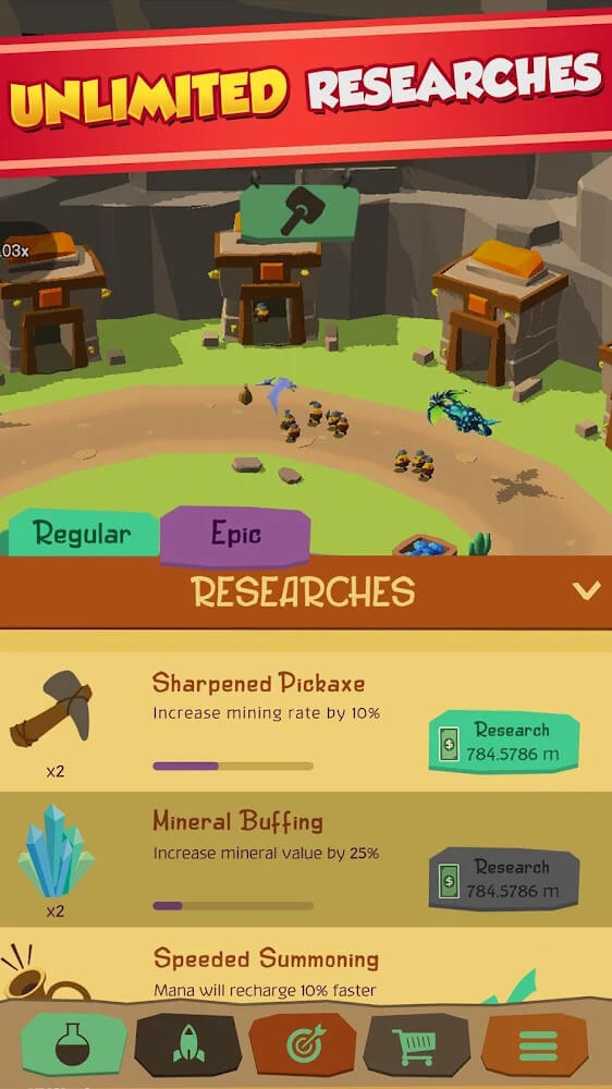 Cuplikan Layar Clicker Tycoon Idle Mining 4