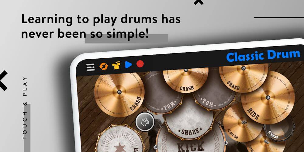 Captura de pantalla 3 de la aplicación Classic Drum