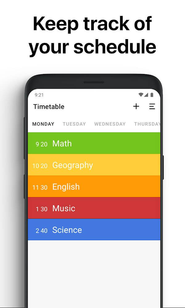 Class Timetable screenshot 2