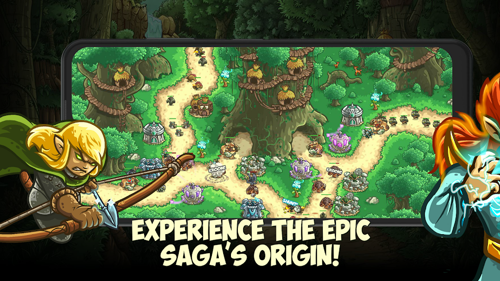 Kingdom Rush Origins TD gameplay screenshot 4