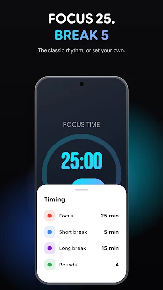 Pomodoro Timer: Focus & Study App Preview 5