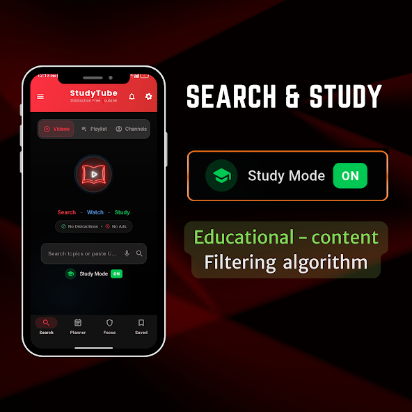 StudyTube: Distraction-free interface screenshot 2