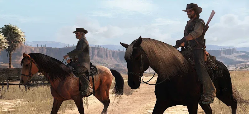 Captura de tela da gameplay de Red Dead Redemption 2