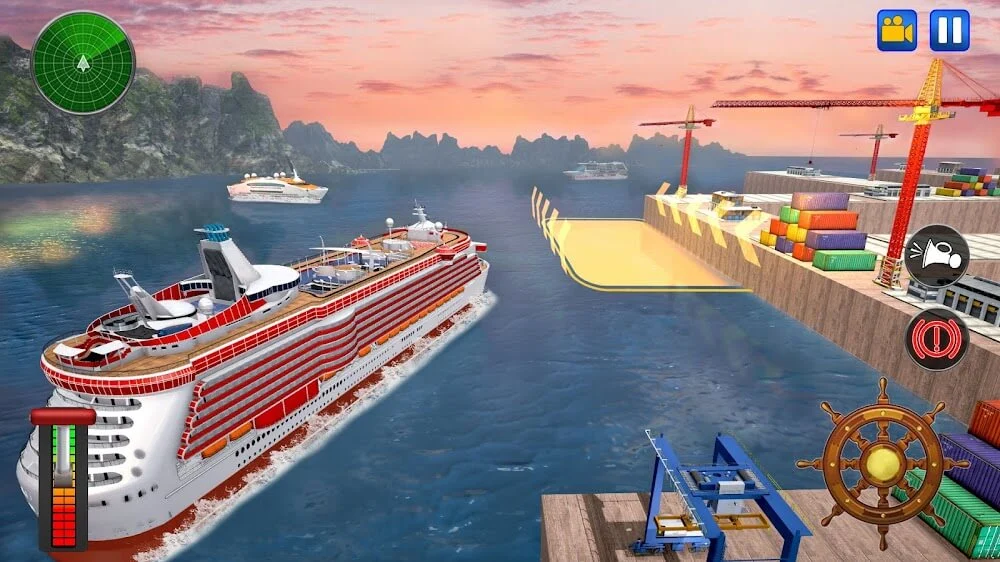 Captura de pantalla 4 de Real Cruise Ship Driving Simul