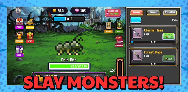 Rpg Idle Clicker captura de pantalla 3