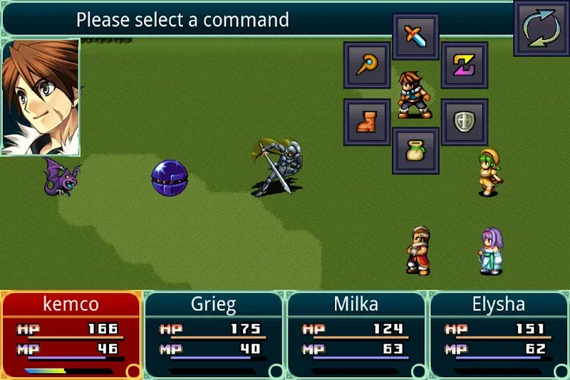 Screenshot gameplay RPG Grinsia 3