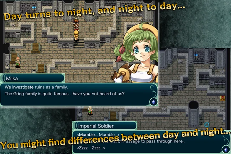 Screenshot gameplay RPG Grinsia 2