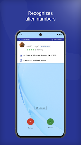 Tangkapan layar aplikasi Clever Dialer: Call Blocker 5