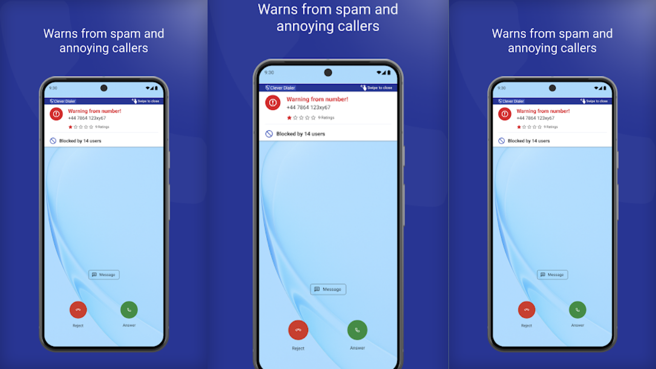 Tangkapan layar Call Blocker | Clever Dialer 1