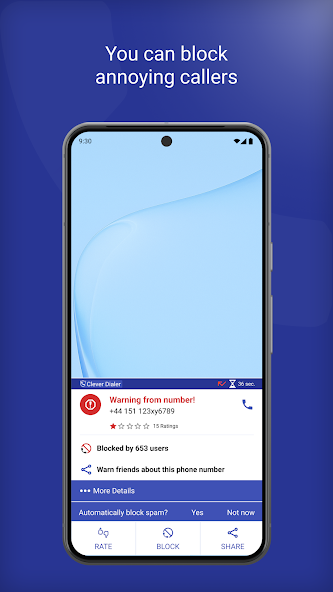 Tangkapan layar Call Blocker | Clever Dialer 2