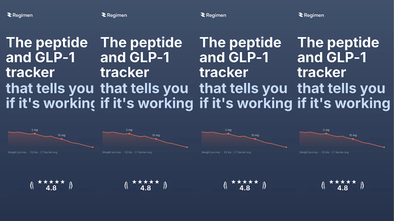 Peptide Tracker GLP-1: Regimen vista previa 1