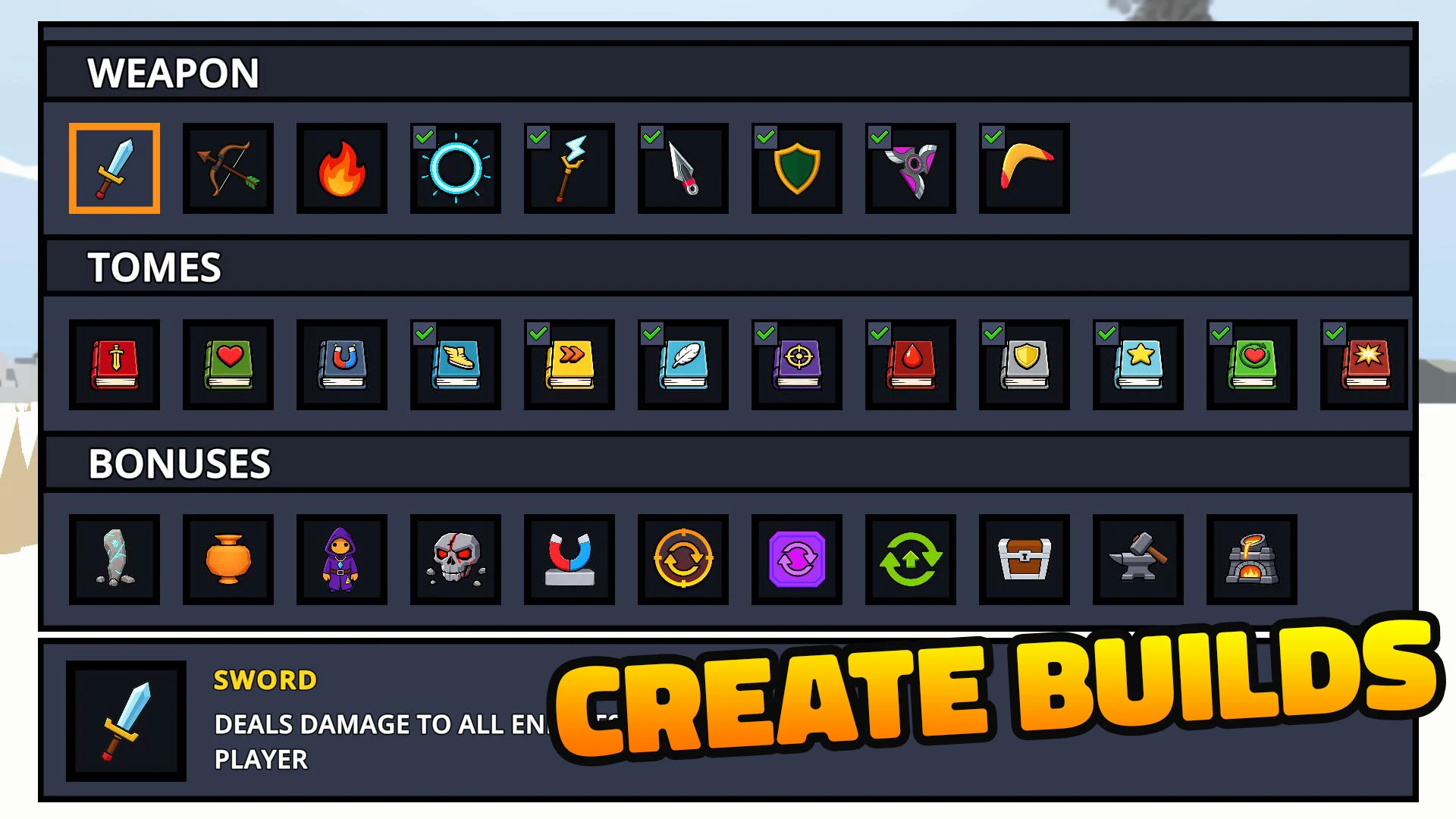 Vista previa de juego 2 de Bonk Survivor: Roguelike