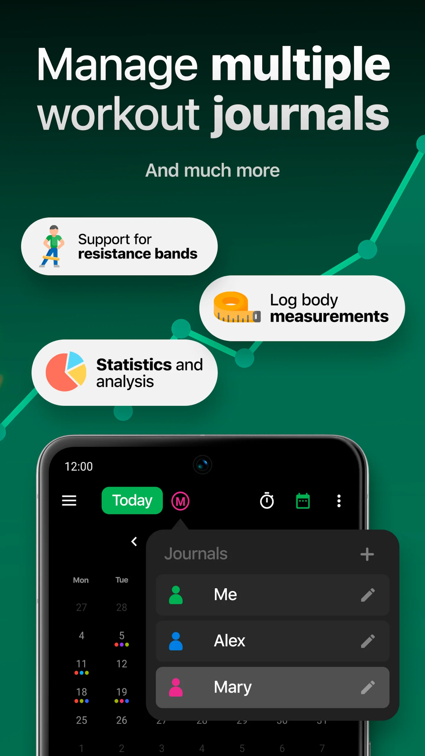 Workout Tracker – GymKeeper app preview 4
