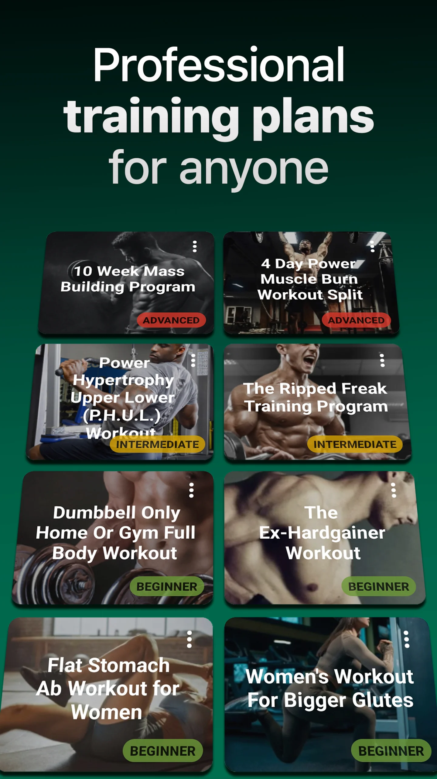 Workout Tracker – GymKeeper app preview 1