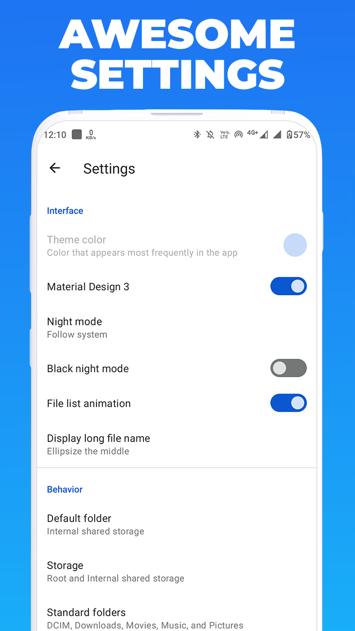 Captura de pantalla 1 de la aplicación File Manager Pro