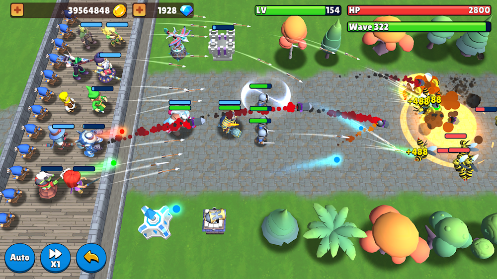 Tangkapan layar gameplay Castle Rivals 2