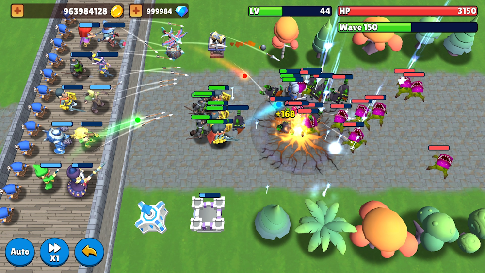 Tangkapan layar gameplay Castle Rivals 4