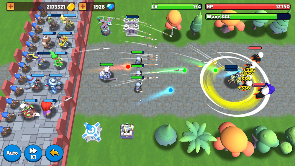 Tangkapan layar gameplay Castle Rivals 6