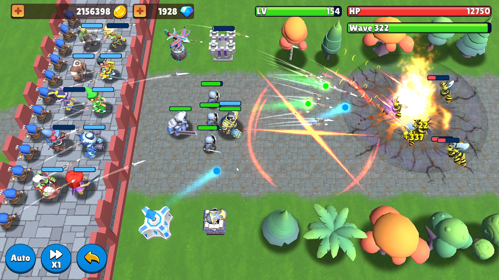 Tangkapan layar gameplay Castle Rivals 7