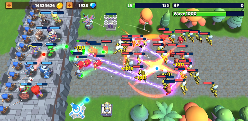Tangkapan layar gameplay Castle Rivals 1