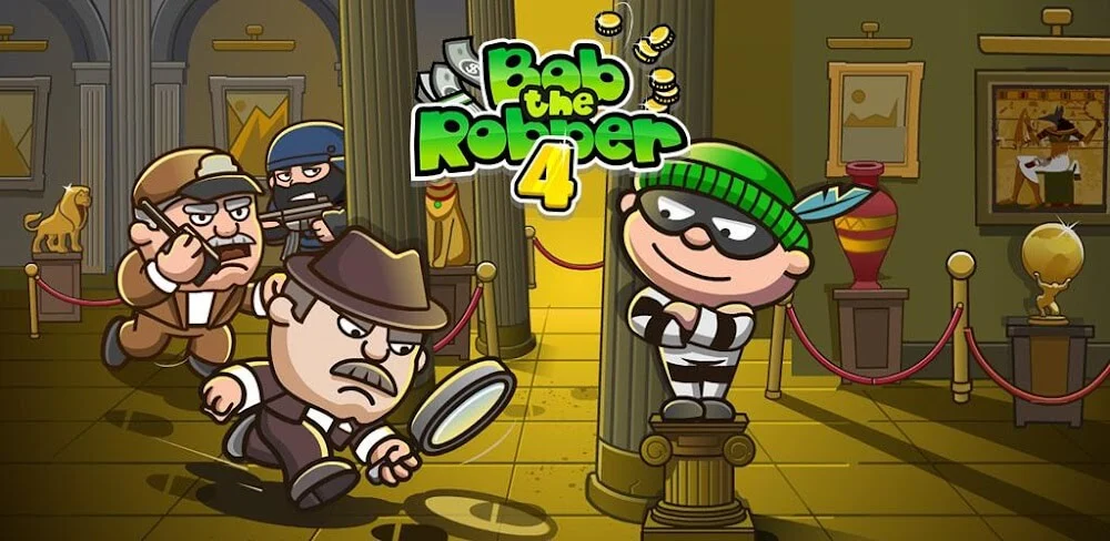 Tangkapan layar gameplay Bob The Robber 4 1