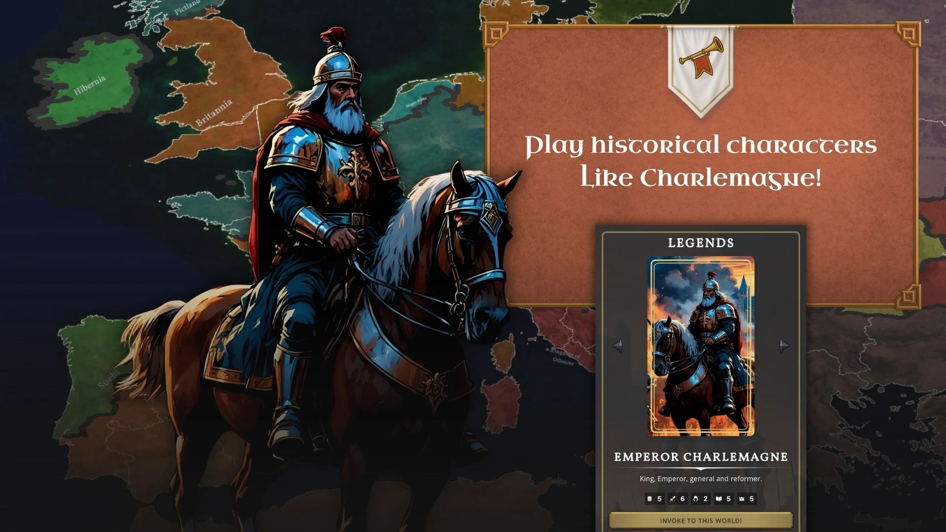 Captura de pantalla del juego Charlemagne Medieval Strategy 1