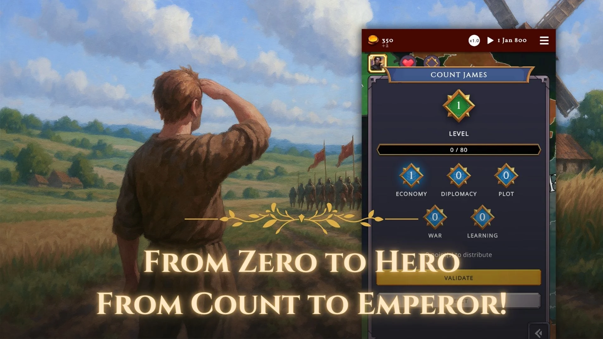 Captura de pantalla del juego Charlemagne Medieval Strategy 2