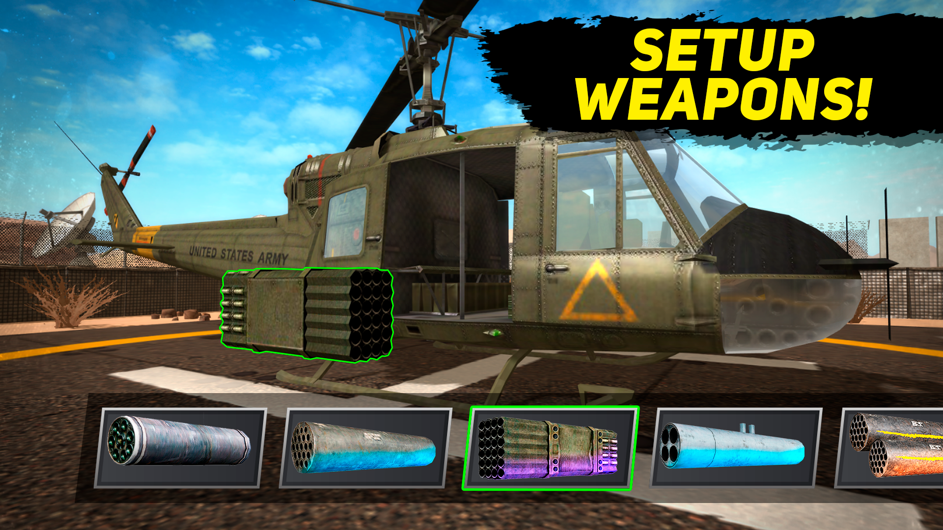 Desert Helicopter Strike 3D gameplay screenshot 1