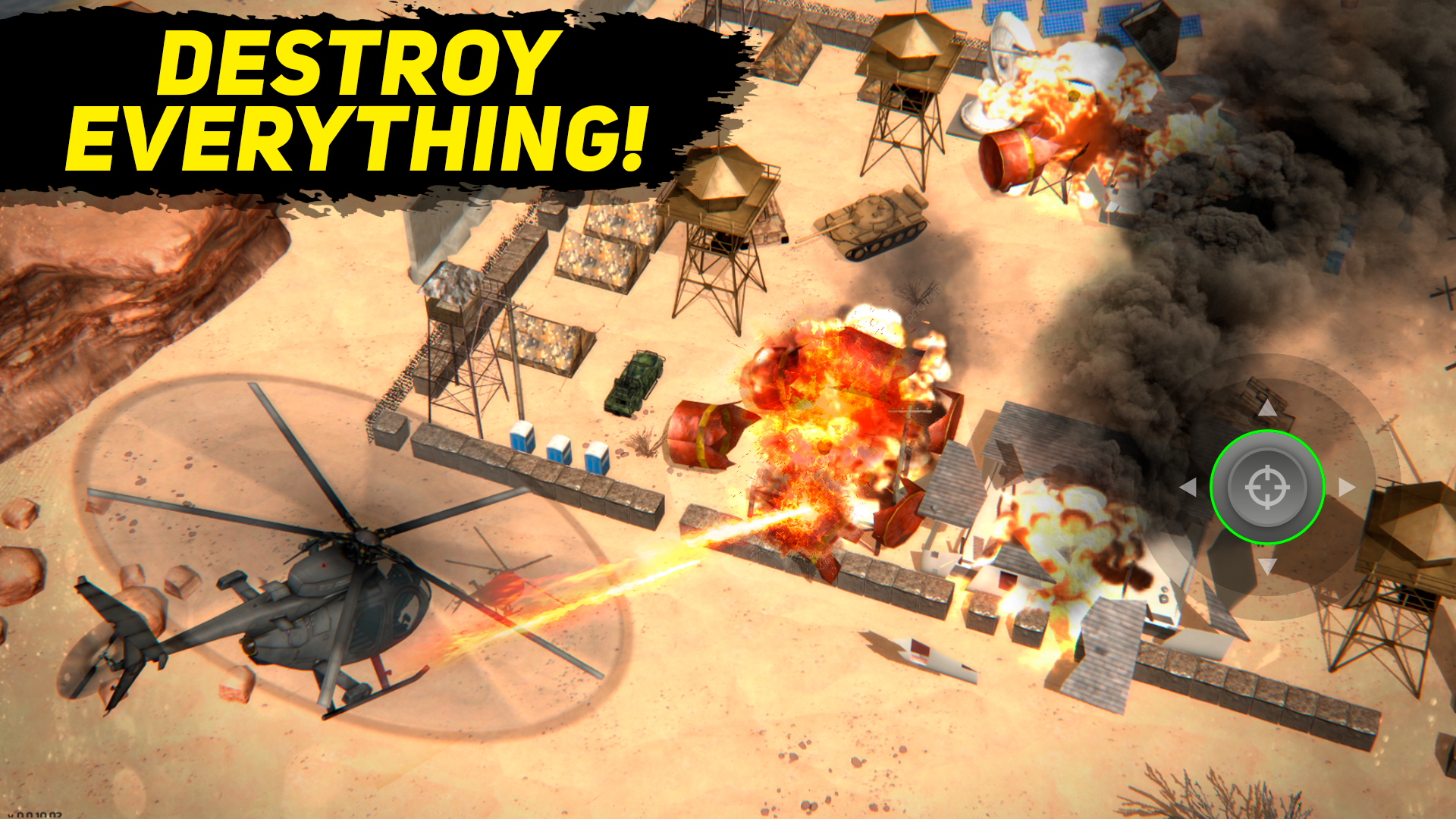 Desert Helicopter Strike 3D gameplay screenshot 2