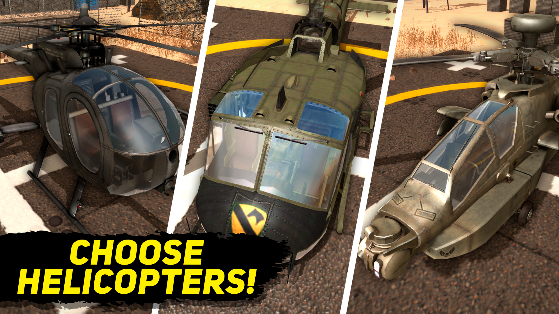 Desert Helicopter Strike 3D gameplay screenshot 3