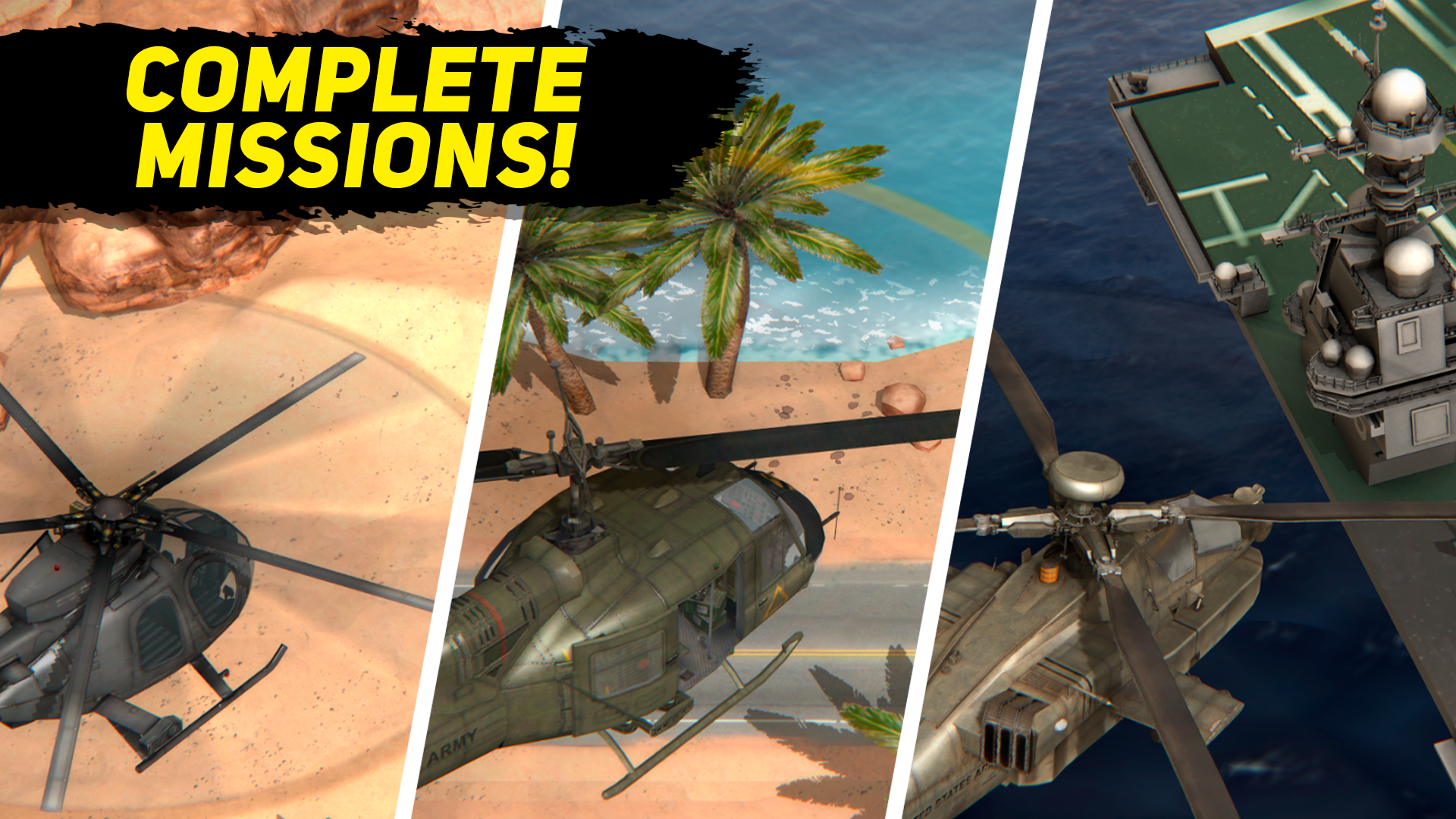 Desert Helicopter Strike 3D gameplay screenshot 4