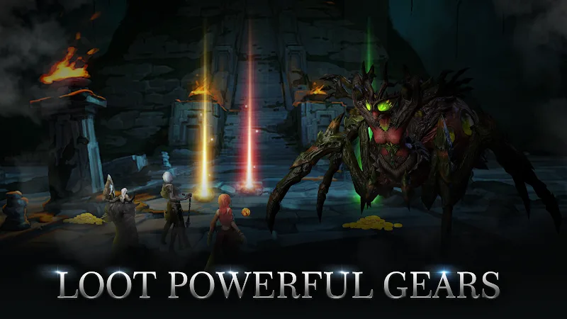 Captura de pantalla del gameplay de Raziel Rebirth: Dungeon Raid 5