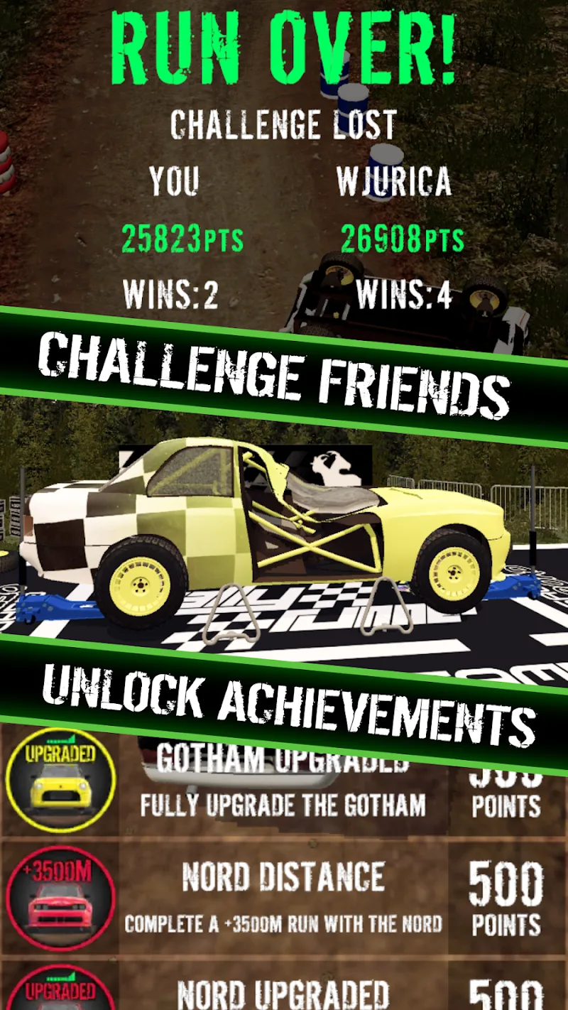 Captura de tela da jogabilidade de Rally Runner - Endless Racing 5