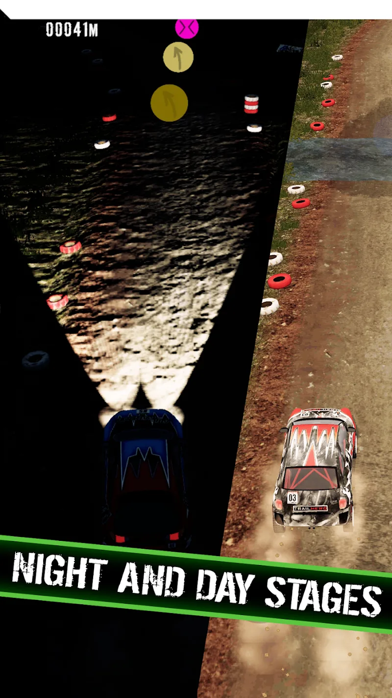 Captura de tela da jogabilidade de Rally Runner - Endless Racing 3