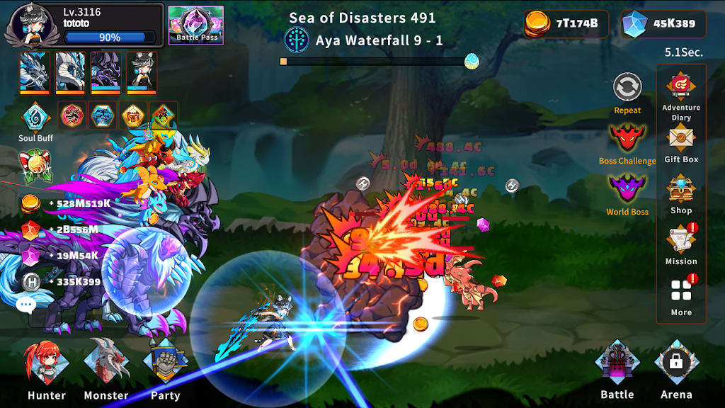 Raising Monster gameplay screenshot 5