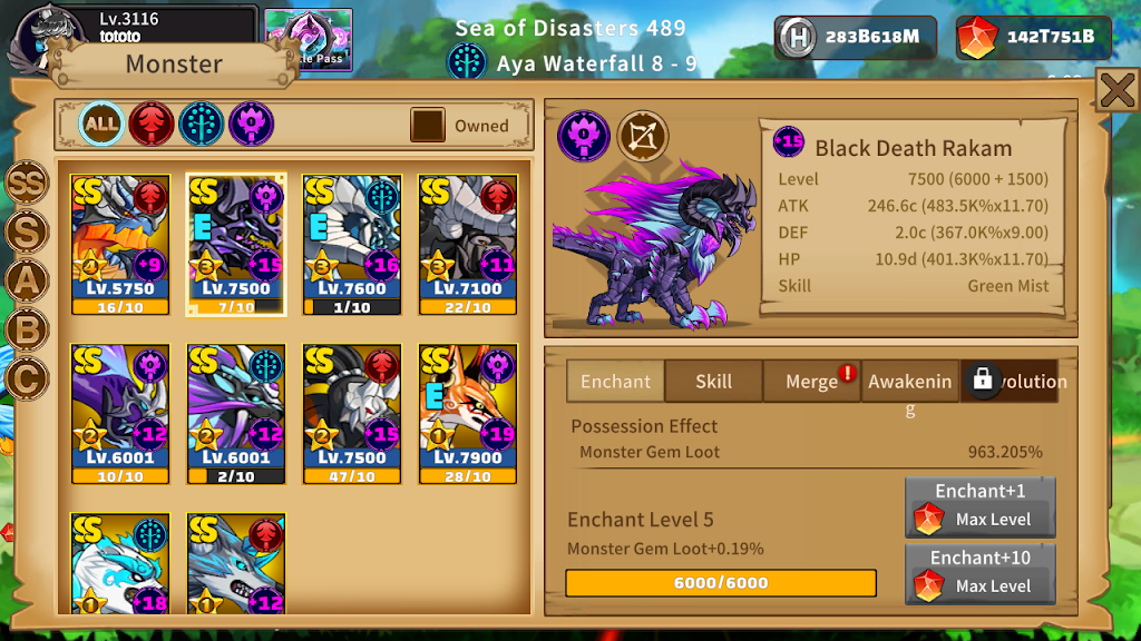 Raising Monster gameplay screenshot 7