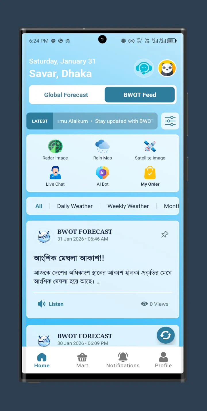 Captura de pantalla de BWOT Weather Forecast & Radar 2