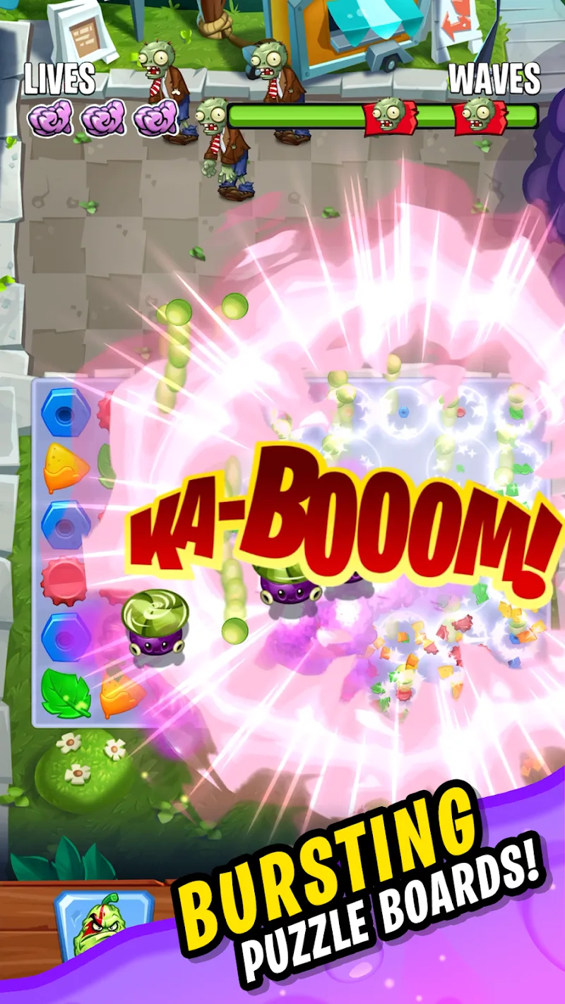 Captura de pantalla de Plants vs. Zombies™: Match 4