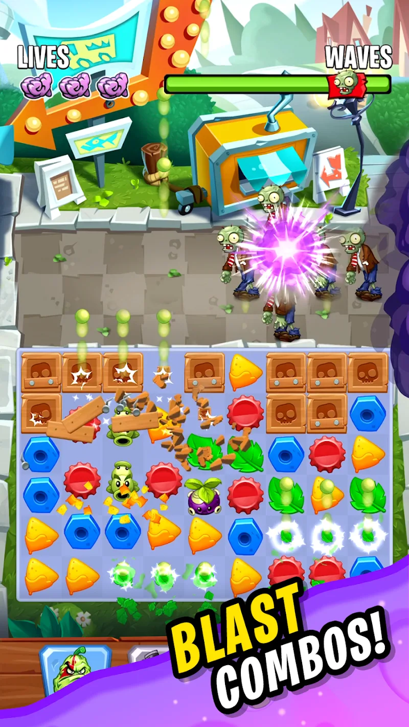 Captura de pantalla de Plants vs. Zombies™: Match 3