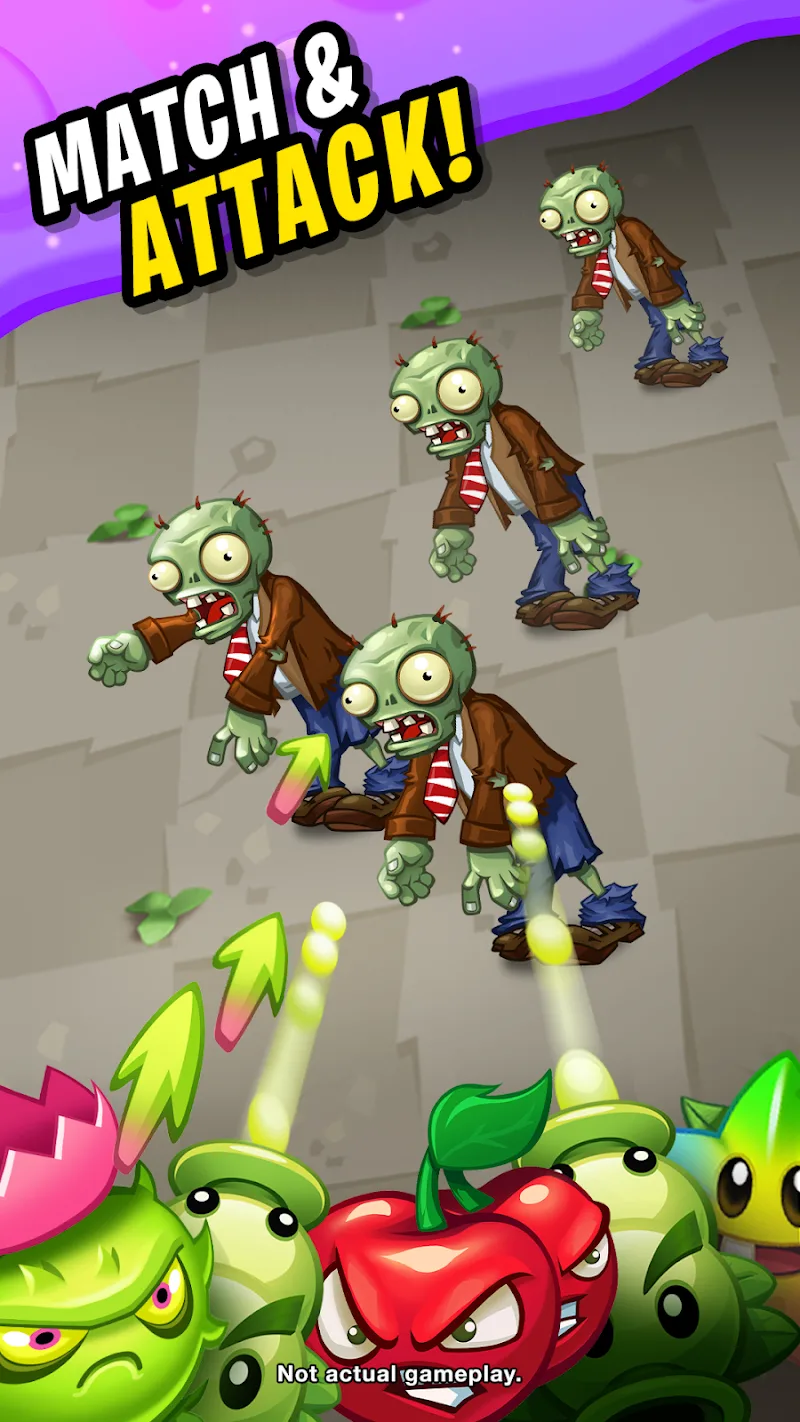 Captura de pantalla de Plants vs. Zombies™: Match 2