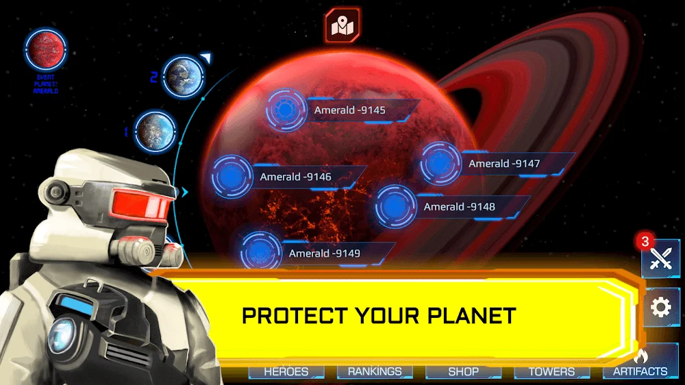 Captura de pantalla de Planet TD Tower Defense 2