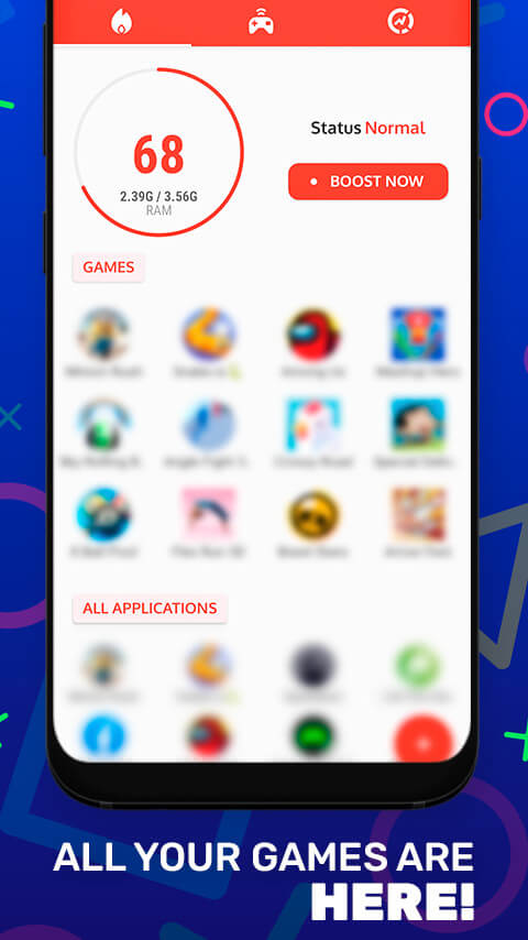 Tangkapan layar Game Booster Pro 3