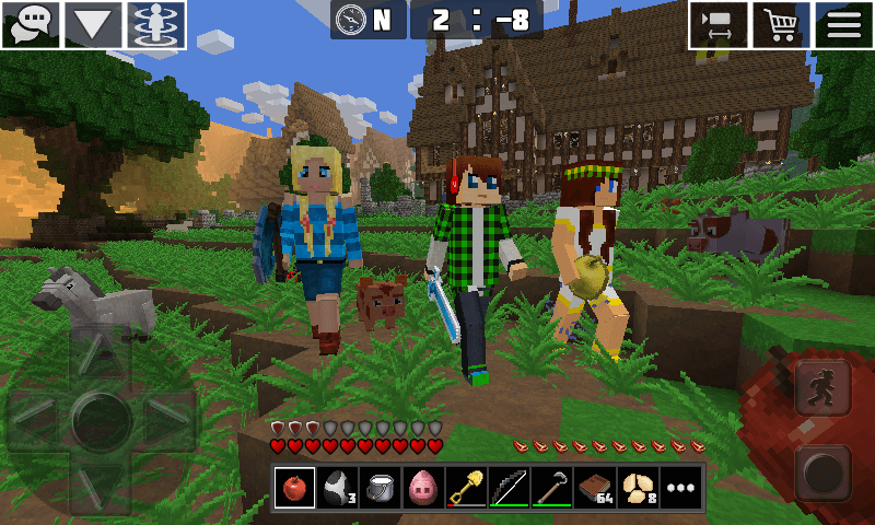 Planet of Cubes Craft Vista previa del juego de supervivencia 2