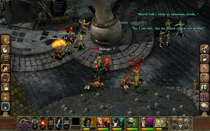 Tangkapan layar gameplay Planescape: Torment: Enhanced 5