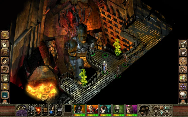 Tangkapan layar gameplay Planescape: Torment: Enhanced 3