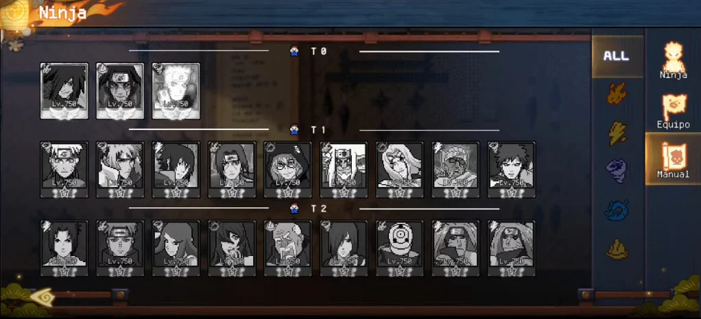 Tangkap layar gameplay Pixel Shippuden 3