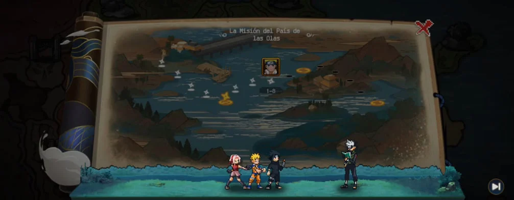 Tangkap layar gameplay Pixel Shippuden 5