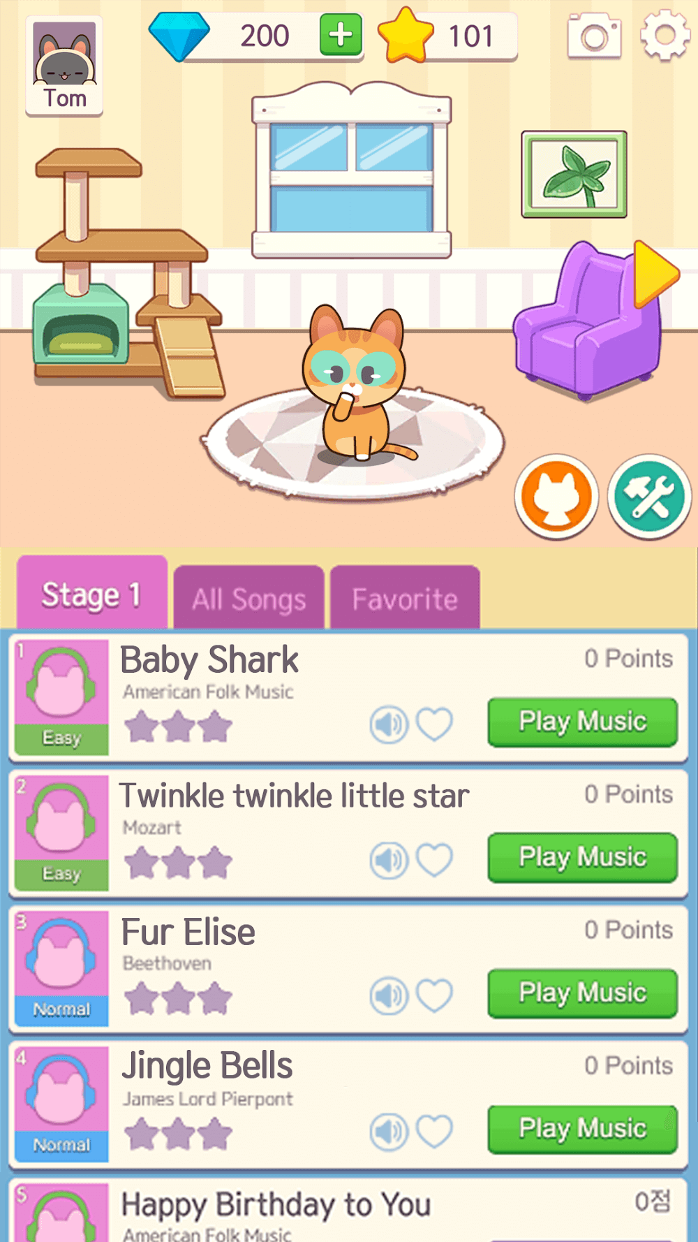 Piano Cat Tiles gameplay screenshot 6