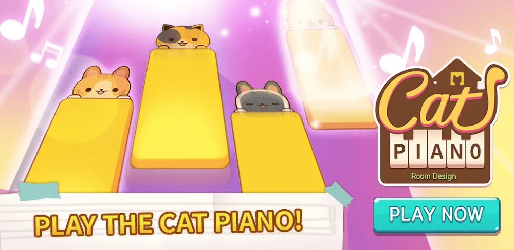 Piano Cat Tiles gameplay screenshot 1