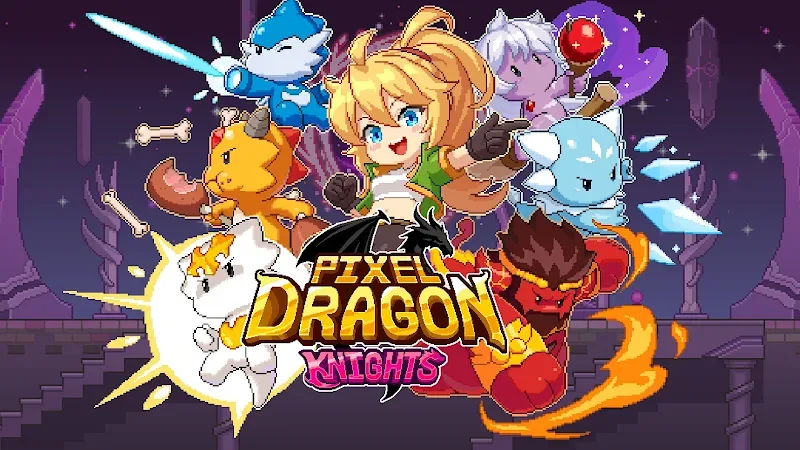 Captura de pantalla 2 de Pixel Dragon Knights: Idle RPG